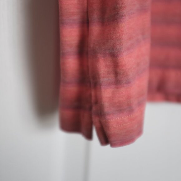 COPY - Bugatchi uomo orange color italian fabric stripe polo Mercerized cotton … - Picture 5 of 9